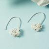 Aretes de flores 2022 nuevos aretes pequeños transparentes aretes pequeños de lujo ligero aretes de lirio de los valles aretes otoño e invierno aretes de alta gama