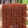 Suministrado directamente por el fabricante: cuentas redondas pequeñas de piedra natural, cuentas de arroz, cristal, turmalina, cuentas redondas de ágata, materiales hechos a mano para DIY, accesorios para pulseras