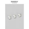 Cuentas de mariposa de plata esterlina s925, hechas a mano, para hacer pulseras y collares.