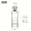 En stock: Juego de 15 piezas de botellas de perfume de vidrio, botellas vacías, botellas dispensadoras de perfume de alta gama, botellas pulverizadoras de perfume de vidrio, gran capacidad