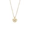 Cadena para Clavícula Elegante de Zirconia Chapada en Oro Real para Mujer, Diseño de Nicho, Collar de Mariposa Calado de Gama Alta, Cadena Sencilla para el Cuello