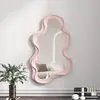 Espejo de Escritorio Irregular con Forma de Nube, Espejo de Maquillaje Irregular Simple para Baño Montado en la Pared, Espejo Decorativo Francés al por Mayor