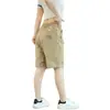 Pantalones Cortos Deportivos de Trabajo Unisex Versátiles Elásticos de Secado Rápido de Seda de Hielo Verano Ultraligeros Casuales Tipo Jogger Acortados para Hombre