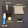 Ruyi de Caqui Madera Maciza de Sándalo Verde Natural Tallado Adornos Pastorales de Caqui Artesanías de Tallado con Mango Creativo Juego Literario