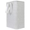 Balde de roupa suja quadrado grande transfronteiriço, algodão e linho, dobrável, caixa de armazenamento de brinquedos, à prova d'água, grande capacidade, cesto de roupa suja