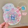 Lindas Pegatinas para Uñas Sanrio para Niños, Pegatinas de Uñas Desgastables, Parches para Uñas de Kuromi, Juguetes de Dibujos Animados para Niños