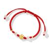 Pulsera de Flor de Durazno Plata Esterlina 925 Calcedonia Cuerda de Mano para Mujer Estilo Nacional de Moda de Palacio Estilo Año Nuevo Pulsera de Flores Estilo Ins Pulsera de Flor de Cerezo