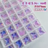Decorações 3D para Unhas Mocha Dopamina Fundo Plano Pequena Lua Estrela Borboleta Pedras de Strass para Unhas Mocha Decorações para Ponta dos Dedos