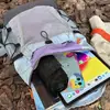 Sistema de Montaña Mochila Ligera para Exteriores para Mujer Color Block Japonés Mochila de Senderismo Viajes Estudiante Universitario Salida Mini Bolsa Pequeña para Libros