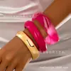 Três Conjuntos de Pulseiras Femininas Grandes, Simples, de Design Irregular e Empilháveis que São Versáteis