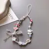 Falda Azul Hecha a Mano Cadena para Colgar Estilo Mismo de Kitty Girl Colgante de Cadena para Teléfono Móvil con Cuentas Ccd Cadena Colgante Exquisita para Cámara