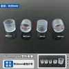 Fita de LED Revestida de Borracha Tubo Arco-Íris Plug de Cauda Plástico PVC Redondo Fio Duplo Três Fios Plug de Cauda Fita de Luz Neon Tampa de Cauda à Prova d'Água