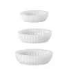 Molde de silicona para cuenco de almacenamiento ovalado con borde ondulado estilo Ins, molde para plato de frutas a rayas plisadas, portavelas