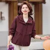 Jaqueta casual nova e elegante para mães, meia-idade, estilo Chanel, outono e inverno, emagrecedora, rejuvenescedora, plus size, jaqueta versátil