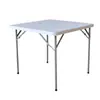 Mesa Plegable de Plástico Moderna y Sencilla Moldeo por Soplado Mesa Cuadrada Plegable para Puesto Mesa de Comedor para el Hogar Mesa Portátil para Camping al Aire Libre
