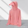 Roupas de Proteção Solar UPF50+ para Casal Verão Seda Gelada Finas Respiráveis Externas Profissionais de Pesca Roupas de Proteção Solar com Aba Removível
