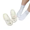 2025 Lindo Gatito Peludo Lazo Lindo Accesorios Zapatos Croc DIY Desmontable Más Fácil para Combinar Hebilla de Zapato