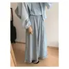 Calça de Renda Branca para Mulheres, Novo Estilo Verão 2026, Cintura Alta, Emagrecedora, Petite, Solta, Casual, Cropped, Calça Wide-Leg Versátil