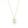Corrente de suéter personalidade europeia e americana Coringa colar banhado a ouro cobre design de nicho feminino pingente de rosa oco joia atacado