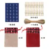 Conjunto de Sacolas de Presente de Linho para o Natal Calendário Contagem Regressiva Bolsa Pendurada Conjunto de Bolsos com Cordão de Linho para o Natal Atacado
