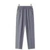 Pantalones de Verano Finos Cortos para Mamá, Mujeres de Mediana Edad y Mayores, Holgados, Pantalones Rectos de Cintura Alta Elástica de Abuela