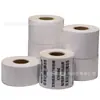 Papel para Etiqueta de Pet Aili Branco Brilhante 20*150 Branco Autoadesivo Etiqueta de Código de Barras Resistente a Rasgos Papel para Código de Barras Impressão de Pet