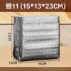 Bolsa Aislante de Papel de Aluminio Engrosado Personalizada Conservación de Frescura Aislamiento Térmico Múltiples Especificaciones Apertura Plana Bolsa Tridimensional Bolsa de Empaque para Comida Fresca Barbacoa y Comida para Llevar