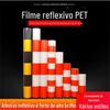 Adesivos Refletivos Vermelho, Branco, Preto e Amarelo, Película Refletiva Bicolor de PET com Padrão Reto, Adesivos Refletivos para Carroceria, Barreiras de Proteção Vermelhas e Brancas