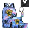 Mochila escolar impressa Hogwarts Legacy 3 peças bolsa de ombro casual mochila USB