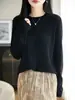 Camiseta de manga longa com gola redonda, base, macia, hipoalergênica, versátil, simples, confortável, quente, para o dia a dia no outono e inverno, top de estilo elegante