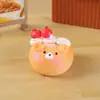 Imanes de Nevera de Osito de Pan 3D Juguetes de Comida de Resina Pegatinas Magnéticas de Donut Croissant Pegatinas Decorativas de Nevera de Dibujos Animados