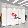 Biombo Blanco Puro para Sala de Estar, Entrada Simple Moderna, Logo de Empresa, Oficina, Plegable Móvil, Estilo Nórdico