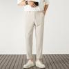 Pantalones de traje de nueve puntos para hombre Rectos de alta gama Pantalones casuales de traje Resistentes a las arrugas Caída Ajustados Cónicos para hombre
