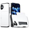 Tarjeta de comercio exterior Funda de teléfono anti-flexión para iPhone16 para iP 16plus deslizante doble tarjeta Cubierta protectora SGP