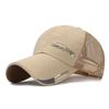 Verão em estoque volume de corrida impressão CAP87 boné de rede chapéu de sol masculino protetor solar casual boné de beisebol com aba fabricantes