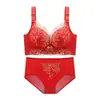 20203 ano de nascimento grande terno vermelho sutiã casamento noiva lingerie feminina peito pequeno push up sutiã ajustável