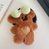 Lindo oso de peluche con lazo de estilo coreano para niñas, nuevo accesorio para el cabello con cuerda para el cabello, anillo para el cabello