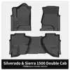 Alfombrillas de Suelo para Coche TPE Personalizadas Especiales para Chevrolet Silverado/Sierra Cruce de Fronteras