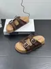 Sandálias de Praia Super Macias e Estilosas para Mulheres 2026, Chinelos de Cortiça da Moda, Sapatos Casuais Abertos na Ponta para Uso Externo