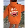 Sudadera con Capucha Rosa de Comercio Exterior Transfronterizo con Estampado de Sandía 'Hellosummer' en la Espalda Temuwish Amazon