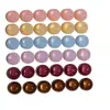 Accesorios de Parche de Resina Ojo de Gato Aurora de 18 mm Pendientes Hechos a Mano DIY Pinzas para el Cabello Botones Accesorios para Funda de Teléfono Accesorios para Zapatos Croc
