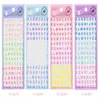 Adesivo Estéreo de Cristal com Letra Inglesa Recompensa Infantil Educacional para Bebê Artesanal Decorativo Diário Álbum Adesivo para Celular