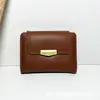 Billetera Corta Nueva para Mujer Transfronteriza Mini Granulada Gama Alta 70% de Descuento Clutch con Múltiples Ranuras para Tarjetas Billetera Suave