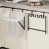 Estante Plegable para Basura del Hogar Cubo de Basura para Baño Soporte de Plástico Multifuncional sin Taladro para Almacenamiento de Bolsas de Plástico