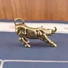 Latón Puro Pared Sólida Toro de Wall Street Toro del Zodíaco Decoración del Hogar Mascota de Té Artesanía de Escritorio Adornos