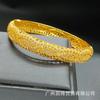Pulsera de Oro Laminado 24K Lujo Ligero Color Arena Oro Boda Dubái Novia Venta al por Mayor Transfronteriza en Stock