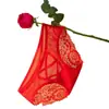 Celebração de Casamento, Roupa Íntima Vermelha para Mulheres no Ano de Nascimento, Calcinha Sexy de Renda Cintura Média 100% Algodão para Mulheres, Peça Única Dropshipping