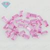 Huagang Gema Rectangular Ángulo Recto Coche Color Plano Zircón Corindón Nano Cristal Afilado Gema Sintética Piedra Nuda Pequeña Escalera Recta