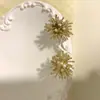 Pendientes Exagerados de Diente de León, Lujo Accesible y Pendientes Elegantes Retro de Otoño e Invierno de Gama Alta, Hermosos Pendientes Únicos de Zirconia de Nicho