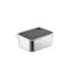 Olla vegetal crujiente de acero inoxidable japonés con tapa, lonchera para refrigerador, caja de almacenamiento rectangular, caja de alimentos 304, tazón para comer